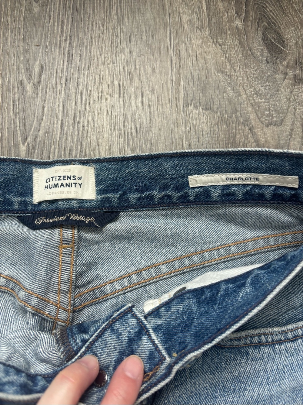 Citizens of Humanity Women’s Charlotte Premium Vintage Jeans Size 25 - Picture 2 of 3